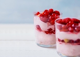 mousse au mascarpone et aux fruits rouges