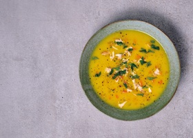 soupe express à la purée de panais ou autre purée de légume