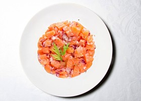 tartare de saumons aux agrumes