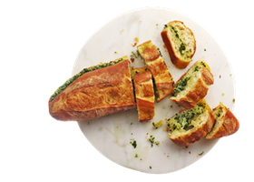 toats à l'ail et aux fines herbes